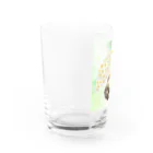 ゆきリンアート【保護猫活動 支援】の花傘ーるびちゃん Water Glass :left