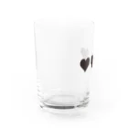 きょうもぜったいがんばらない。の闇に生まれし漆黒のハート！ Water Glass :left