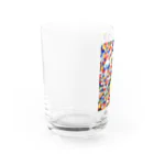 米農家の絵描きのガラス玉たち Water Glass :left