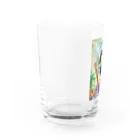 もちもち屋のまめよんぽ Water Glass :left