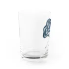 北風のゼリーのモヤるマジック（紺） Water Glass :left