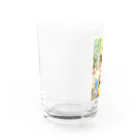 柴犬グッズ専門店 あられ堂の柴犬　真夏のリゾート001 Water Glass :left