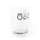 MiMiZukのふくろう家族 Water Glass :left