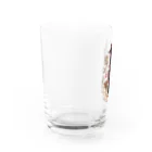 NAMI★HANA屋の日本の妖怪_濡れ女(ぬれおんな)小豆色 コップ類 Water Glass :left