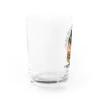 チワックスのMARO屋のブラックタンチワックス（ハンバーガー） Water Glass :left