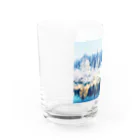 Let's Go for a Walkのwhite forest Water Glass :left