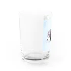 kumamia（くまみあ）のくまの3兄弟（寝そべりパンダ） Water Glass :left