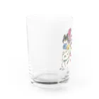 猫のきぬくんのお店のミロクくんとアンジュちゃん Water Glass :left