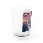 Let's Go for a Walkのromantic flower Water Glass :left