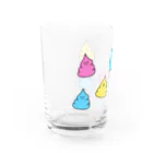 愛とうんちとサイダーとのうんこちゃんズ Water Glass :left