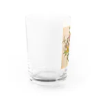 suuのカラフルな花 Water Glass :left