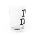 I LOVE SHOPのI LOVE DOG-アイラブドッグ- Water Glass :left