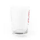 矢道のたんぽぽ －SUZURI店－の追越し禁止 Water Glass :left