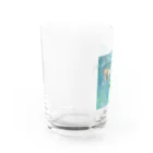 kitaooji shop SUZURI店のはねをかわかす Water Glass :left