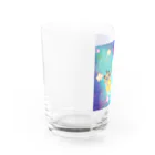 nyamnyamの星空で競走（シャム&モフモフ） Water Glass :left