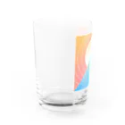 yummig_grafのピラミッドと太陽 Water Glass :left