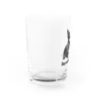 iMaginary Zooの犬は人間にとって最高の友達 Water Glass :left