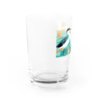 鳥救うSUZURIの『しぶきをまとうみずどり』【寄付付き商品】 Water Glass :left