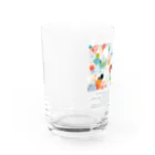 鳥救うSUZURIの『ぴぃ、多様性。』【寄付付き商品】 Water Glass :left