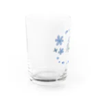 kina☆kinaの青のはなねこさん Water Glass :left