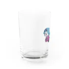 紫時雨のグラス　ニトロール Water Glass :left
