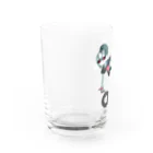 紫時雨のグラス　濁０ Water Glass :left