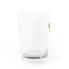 ゆいたっく／犬イラストの香箱(大きめ) Water Glass :left