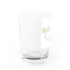 ひとばんで法隆寺たてられちゃうよ、、のにゃんこ「ふうん」 Water Glass :left