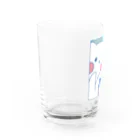 tafu tafuのかわいいポーズのしろぎんしま Water Glass :left