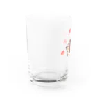 ハルマツアキの【ハリネズミ】ゆるゆるどうぶつシリーズ Water Glass :left