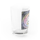 B-catのカエル（ステンドグラス風）_コップ Water Glass :left