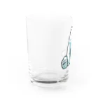 イトシモノのシロクマ ジレンマ　（あお） Water Glass :left