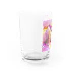 Healingcolor art椿のkawaii Water Glass :left