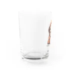 Vasetti_pressのパーカーを着ているピットブル Water Glass :left