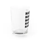NAUGHTYのNAUGHTY 5ロゴ(BLK) Water Glass :left