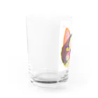 フクミンのふわふわネコ Water Glass :left