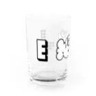 6_8のMBTI　ENTJさん用　グッズ　白 Water Glass :left