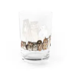 鵄　〜フクロウまみれ〜のせのじゅんフクロウ Water Glass :left