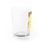 金色猫のキラキラネコ Water Glass :left