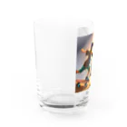 FACTORY MOWのスケートボードの男の子 Water Glass :left