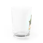 namacoのノボタンとヤンバルクイナ Water Glass :left