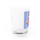 街の雑貨屋さんのかわいいたぬきのドット絵グッズ Water Glass :left