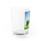 REIZAのカラフルにたたずむ馬 Water Glass :left