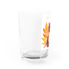 MYST_RIVENの紅葉と三毛猫 Water Glass :left