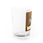 チェリオの箱に入った可愛い猫 Water Glass :left