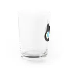 HAPPY.HAPPY.CRAZYのくろねこ Water Glass :left