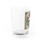 雀士エンドウ の九蓮宝燈の華 Water Glass :left