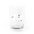 ポメラニアン 🐾 ポメポメしゅーくりむのコーヒー牛乳ぽめ(白) Water Glass :left