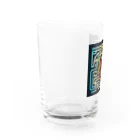ikubohのナスカの地上絵「オウム」インスパイア09 Water Glass :left