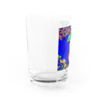 子供と嫁と時々わたしの傘をさす少女 Water Glass :left